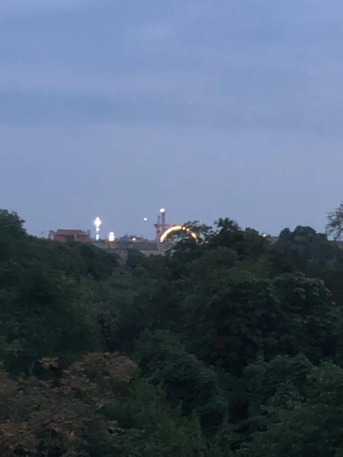 דירות וינה Augartenblick Top 8 - Blick Zum Riesenrad